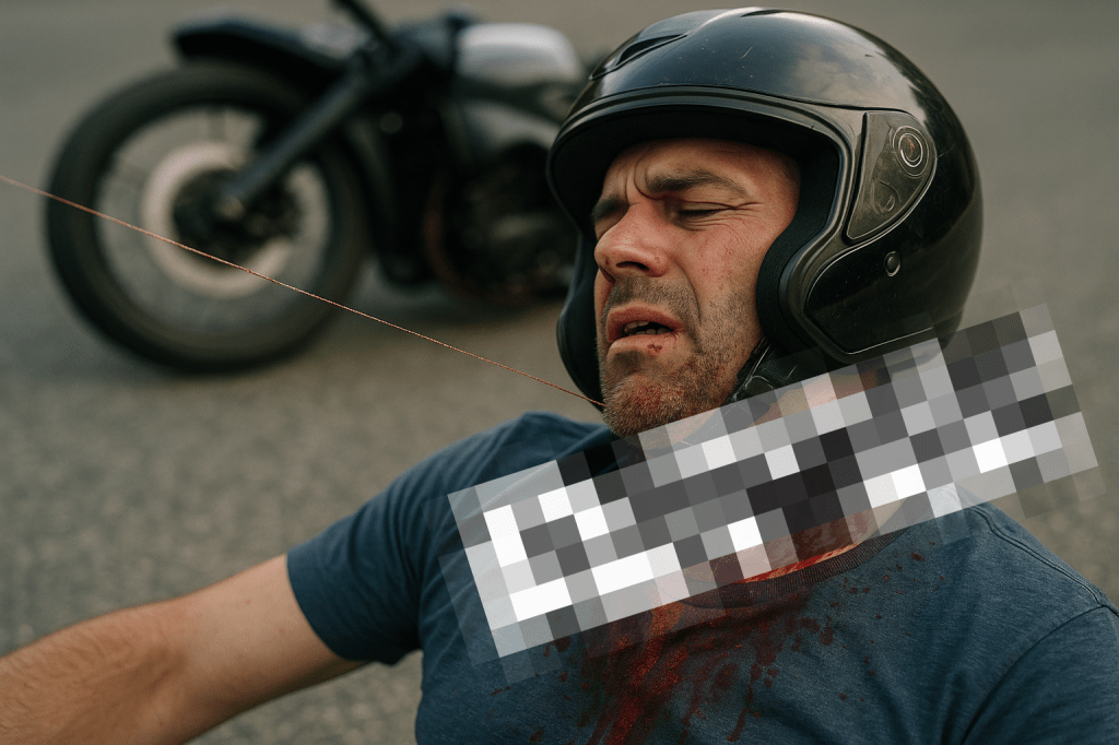 Danger: Kite lines coated with ‘Cerol’ / glass-coated strings (Brazil) or ‘Manja’ (Asia).